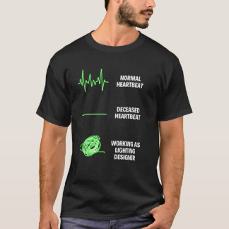 Beruflicher Designer für die Beleuchtung T-Shirt