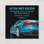 Beruflicher Detailierungsservice für mobiles Auto Quadratische Visitenkarte (Vorderseite)