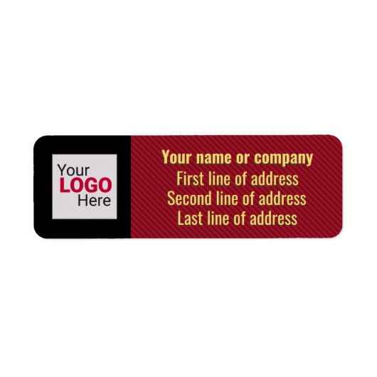 Beruflicher Diagonalstreifen: Rot, Schwarz und Gol (Vorne)