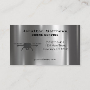 Beruflicher Dienst für Drohnenfotografie Visitenkarte