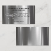 Beruflicher Dienst für Drohnenfotografie Visitenkarte (Vorne/Hinten)