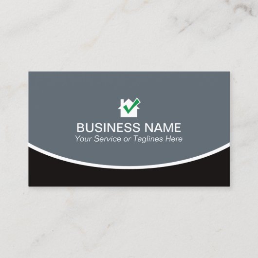 Beruflicher Dienst für schlichte Zuhause-Inspektio Visitenkarte (Vorderseite)