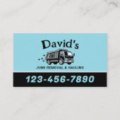 Beruflicher Dienst zur Entfernung und Abholung von Visitenkarte (Vorderseite)