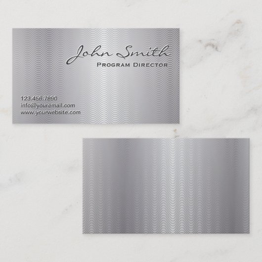 Beruflicher Direktor des Programms für Platinmetal Visitenkarte (Vorne/Hinten)