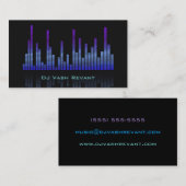 Beruflicher DJ-Musik-Entzerrer Visitenkarte (Vorne/Hinten)