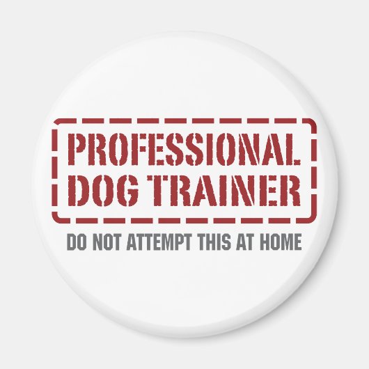 Beruflicher Dog Trainer Magnet (Vorne)