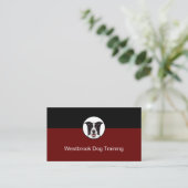 Beruflicher Dog-Training-Service Visitenkarte (Stehend Vorderseite)