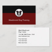 Beruflicher Dog-Training-Service Visitenkarte (Vorne/Hinten)