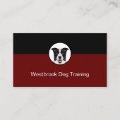 Beruflicher Dog-Training-Service Visitenkarte (Vorderseite)