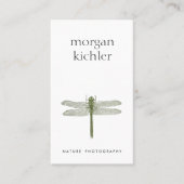 Beruflicher Dragonfly-Fotograf Visitenkarte (Vorderseite)