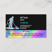 Beruflicher Druck Power Dachdecker Waschen Visitenkarte (Rückseite)