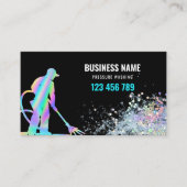 Beruflicher Druck Power Dachdecker Waschen Visitenkarte (Vorderseite)