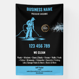 Beruflicher Druck Power waschen Banner