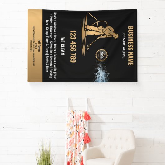 Beruflicher Druck Power waschen Banner (InSitu)