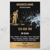 Beruflicher Druck Power waschen Flyer (Vorne)