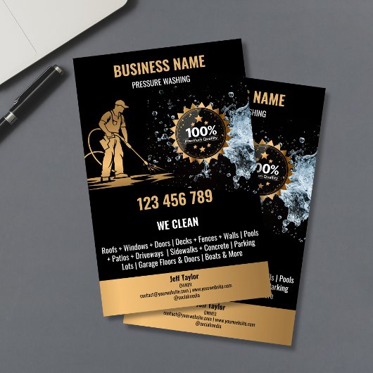 Beruflicher Druck Power waschen Flyer