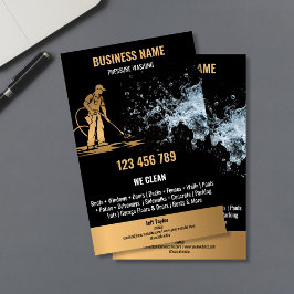 Beruflicher Druck Power waschen Flyer