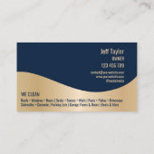 Beruflicher Druck Power waschen Marine Visitenkarte (Rückseite)