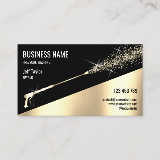 Beruflicher Druck Power waschen sauber Visitenkarte (Vorderseite)
