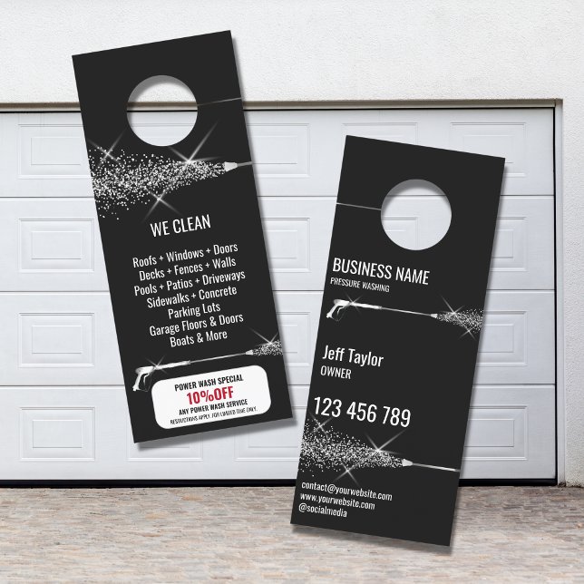 Beruflicher Druck Power waschen Türanhänger (Von Creator hochgeladen)