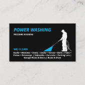 Beruflicher Druck Power waschen Visitenkarte (Vorderseite)