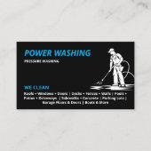 Beruflicher Druck Power waschen Visitenkarte (Vorderseite)