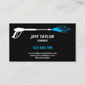 Beruflicher Druck Power waschen Visitenkarte (Rückseite)