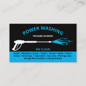 Beruflicher Druck Power waschen Visitenkarte (Vorderseite)