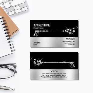 Beruflicher Druck Power waschen Visitenkarte