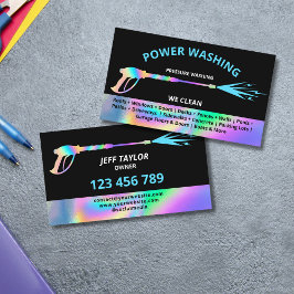 Beruflicher Druck Power waschen Visitenkarte