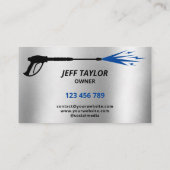 Beruflicher Druck Power waschen Visitenkarte (Rückseite)