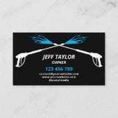 Beruflicher Druck Power waschen Visitenkarte (Rückseite)