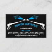 Beruflicher Druck Power waschen Visitenkarte (Vorderseite)