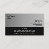 Beruflicher Druck Power waschen Waschbecken Dach B Visitenkarte (Rückseite)