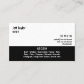 Beruflicher Druck Power waschen Waschbecken Dach B Visitenkarte (Rückseite)