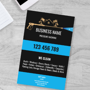 Beruflicher Druck Power waschen Waschmaschine Flyer