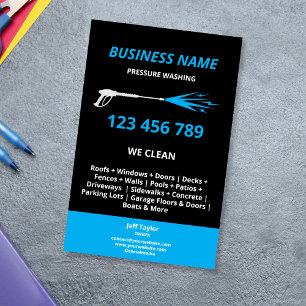 Beruflicher Druck Power waschen Waschmaschine Flyer