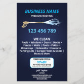 Beruflicher Druck Power waschen Waschmaschine Flyer (Vorne)