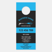 Beruflicher Druck Power waschen Waschmaschine Türanhänger (Rückseite)