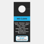 Beruflicher Druck Power waschen Waschmaschine Türanhänger (Rückseite)