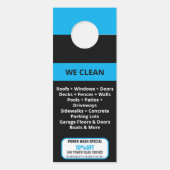 Beruflicher Druck Power waschen Waschmaschine Türanhänger (Rückseite)