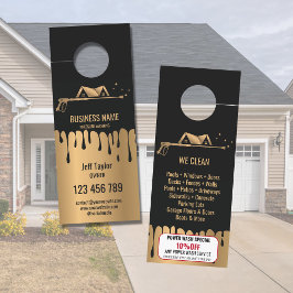 Beruflicher Druck Power waschen Waschmaschine Türanhänger