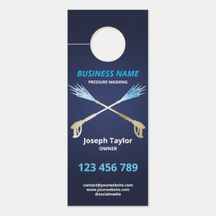 Beruflicher Druck Power waschen Waschmaschine Türanhänger