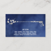 Beruflicher Druck Power waschen Waschmaschine Visitenkarte (Rückseite)