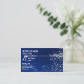 Beruflicher Druck Power waschen Waschmaschine Visitenkarte (Stehend Vorderseite)