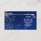 Beruflicher Druck Power waschen Waschmaschine Visitenkarte (Rückseite)