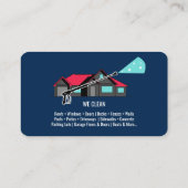 Beruflicher Druck Power waschen Waschmaschine Visitenkarte (Rückseite)