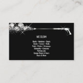 Beruflicher Druck Power waschen Waschmaschine Visitenkarte (Rückseite)