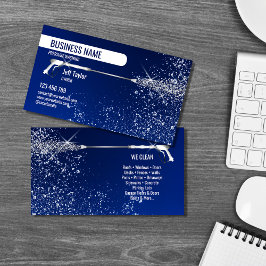 Beruflicher Druck Power waschen Waschmaschine Visitenkarte