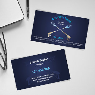 Beruflicher Druck Power waschen Waschmaschine Visitenkarte